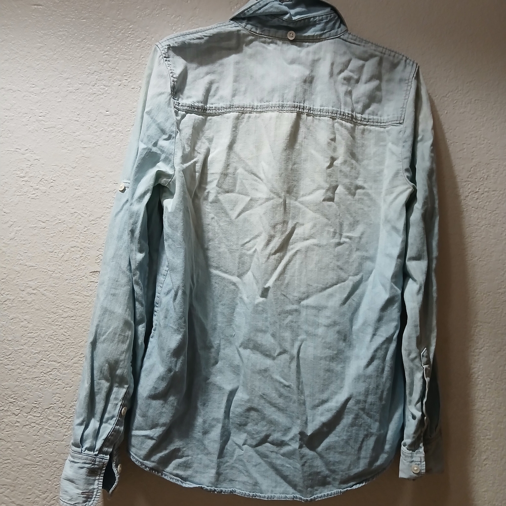 J. Crew Light Blue Denim Shirt - Picture 6 of 6